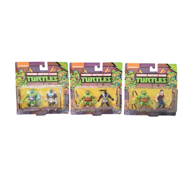 Teenage Mutant Ninja Turtles TMNT Mini Figurines Lot Bundle - Picture 1 of 10